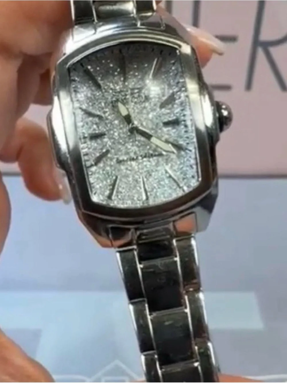 Invicta Special Edition Silver Glitter Lupah Dial Stainless Steel Women's Watch